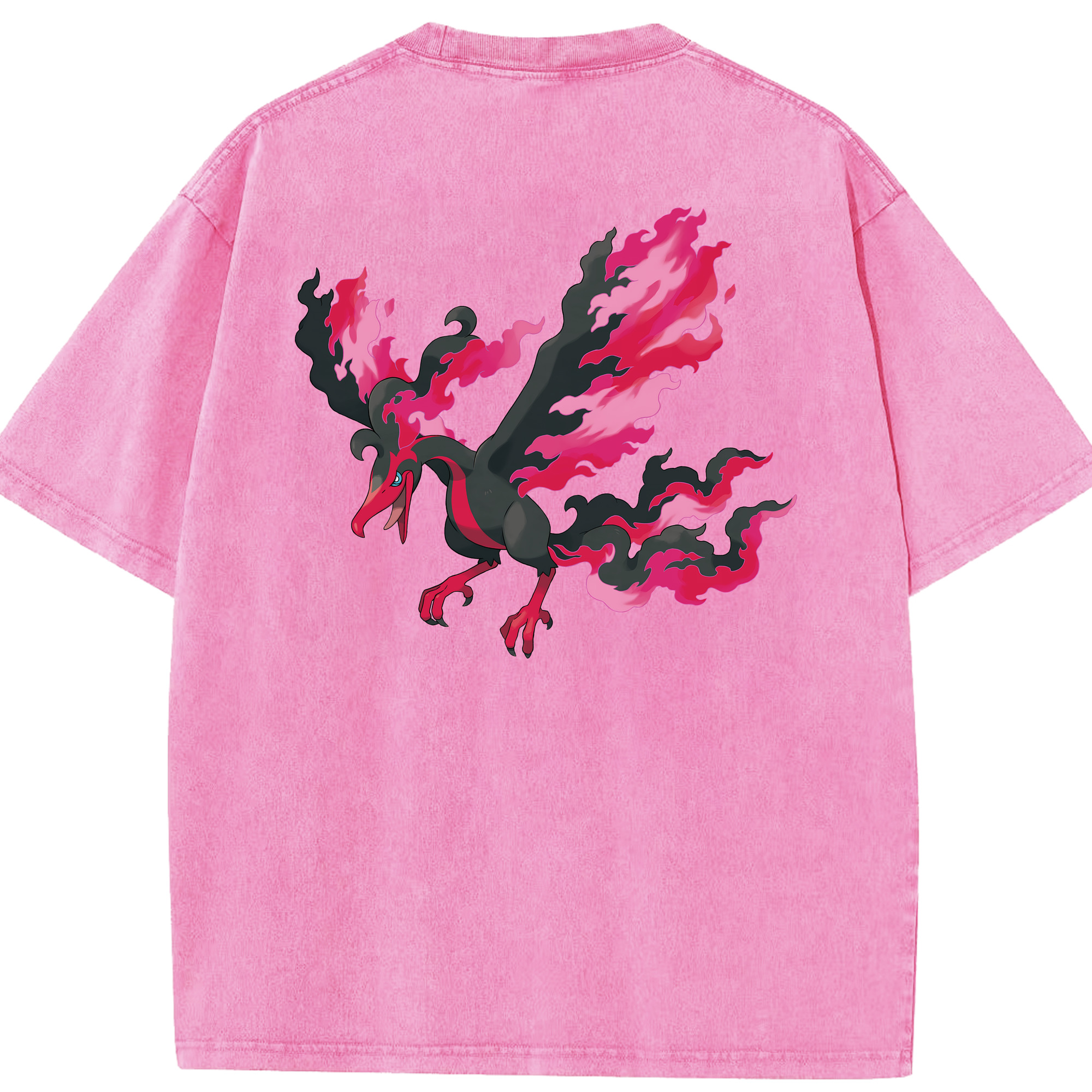 （画像用） ポケットモンスター Pokémon 綿100% ヴィンテージ風 半袖Tシャツ（背面プリント）